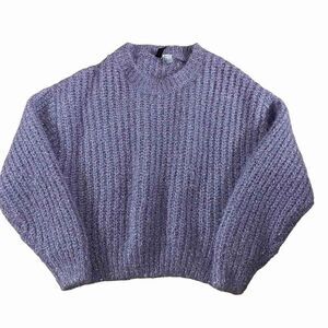 H&M Divided ~ pretty lavender with silver tinsel woven accents ~ size Small